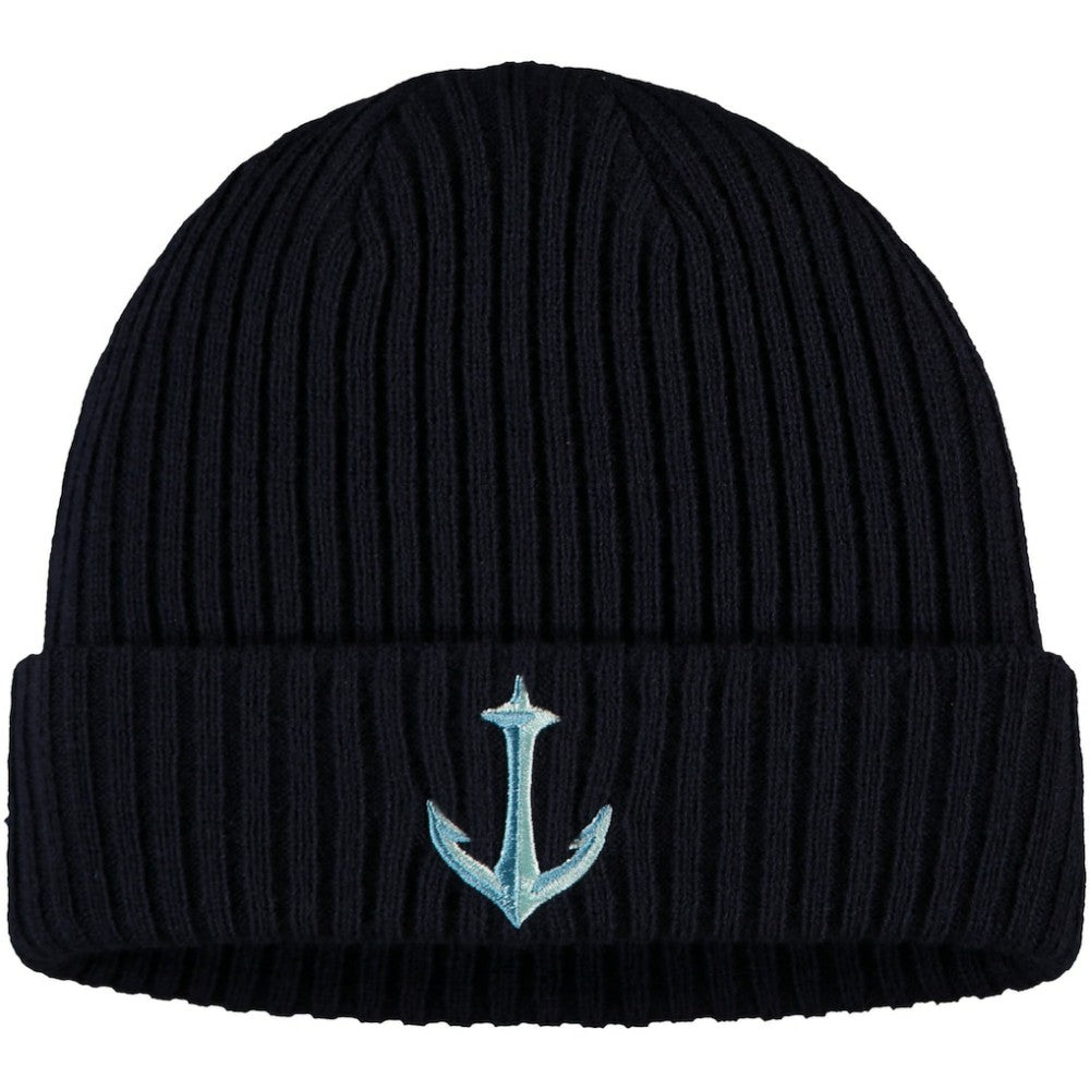 Seattle Kraken Fanatics Secondary Logo Cuffed Knit Hat Deep Sea Blue