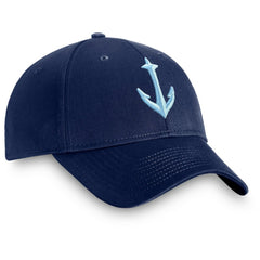 Seattle Kraken Fanatics Core Secondary Logo Adjustable Hat Deep Sea Blue