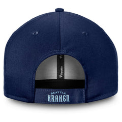 Seattle Kraken Fanatics Core Secondary Logo Adjustable Hat Deep Sea Blue