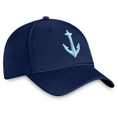 Seattle Kraken Fanatics Secondary Logo Flex Hat Deep Sea Blue