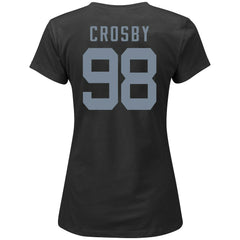Maxx Crosby Las Vegas Raiders Women's Plus Size Name & Number V-Neck T-Shirt - Black sale