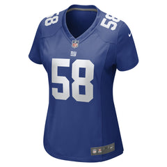 Casey Kreiter New York Giants Women's Game Jersey - Royal | Nike discount