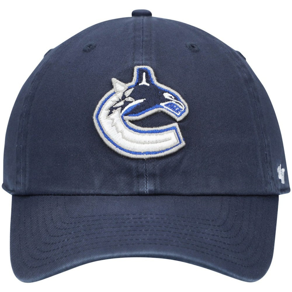 Vancouver Canucks '47 Team Clean Up Adjustable Hat Navy