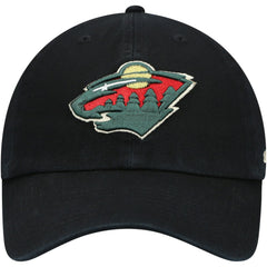 Minnesota Wild '47 Team Clean Up Adjustable Hat Black