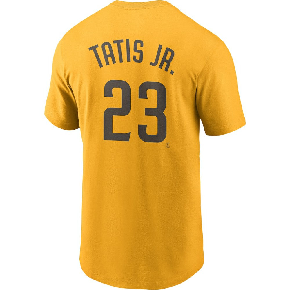Fernando Tatis Jr. San Diego Padres Name & Number T-Shirt - Gold | Nike