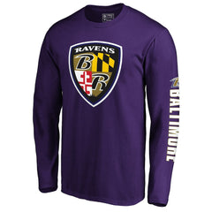 Baltimore Ravens Hometown Long Sleeve T-Shirt - Purple cheap