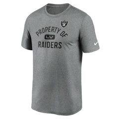 Las Vegas Raiders Legend Property Of Performance T-Shirt - Heather Charcoal | Nike discount