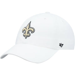 New Orleans Saints '47 Logo Clean Up Adjustable Hat - White sale