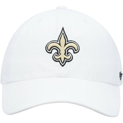 New Orleans Saints '47 Logo Clean Up Adjustable Hat - White sale