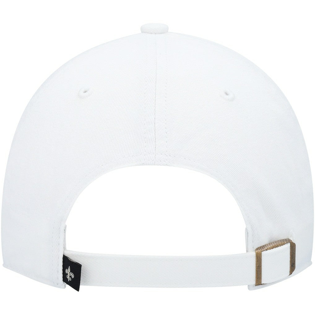 New Orleans Saints '47 Logo Clean Up Adjustable Hat - White sale