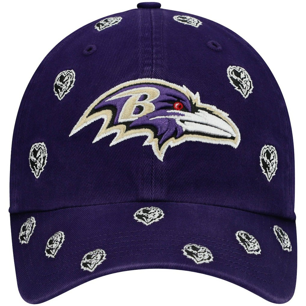 Baltimore Ravens '47 Women's Confetti Clean Up Head Logo Adjustable Hat - Purple online