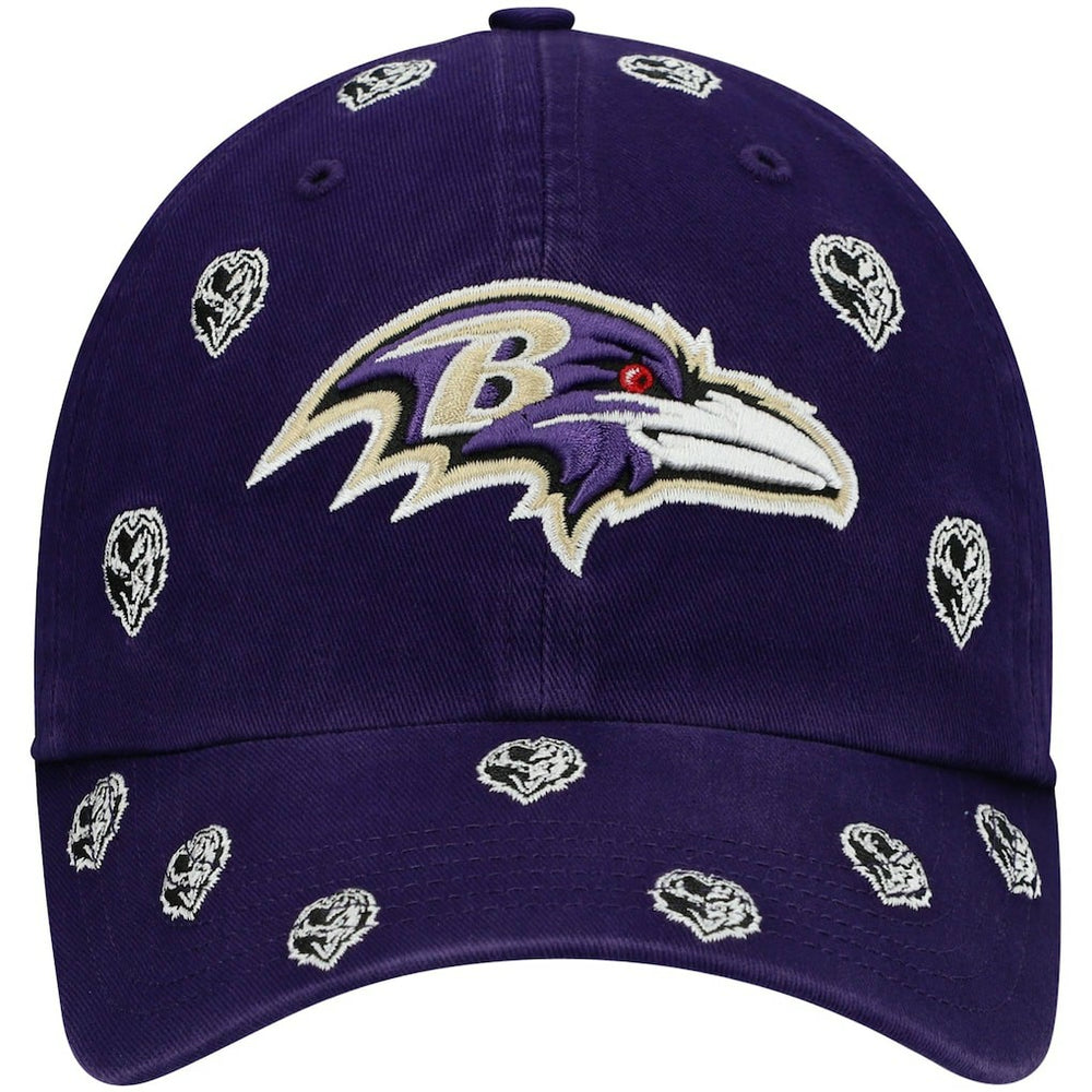 Baltimore Ravens '47 Women's Confetti Clean Up Head Logo Adjustable Hat - Purple online