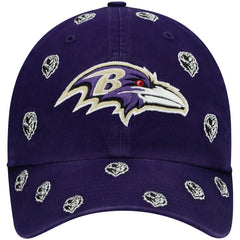 Baltimore Ravens '47 Women's Confetti Clean Up Head Logo Adjustable Hat - Purple online