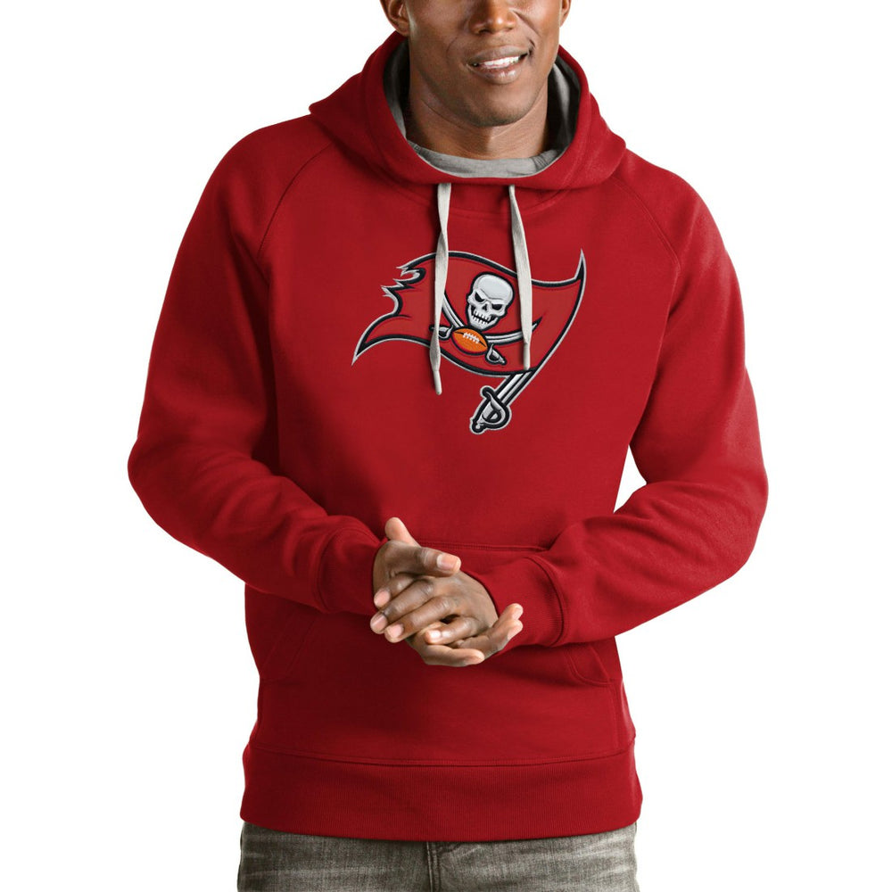 Tampa Bay Buccaneers Antigua Victory Team Pullover Hoodie - Red on sale