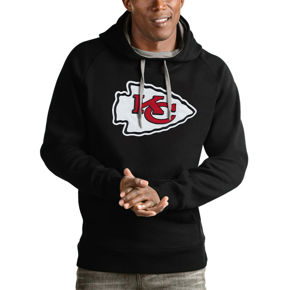 Kansas City Chiefs Antigua Victory Pullover Hoodie - Black sale