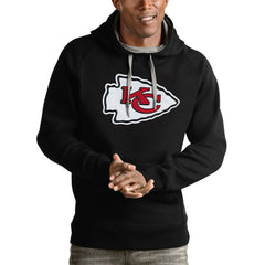 Kansas City Chiefs Antigua Victory Pullover Hoodie - Black sale