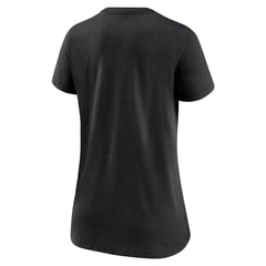 San Francisco Giants Women's City Connect Tri-Blend V-Neck T-Shirt - Black | Nike