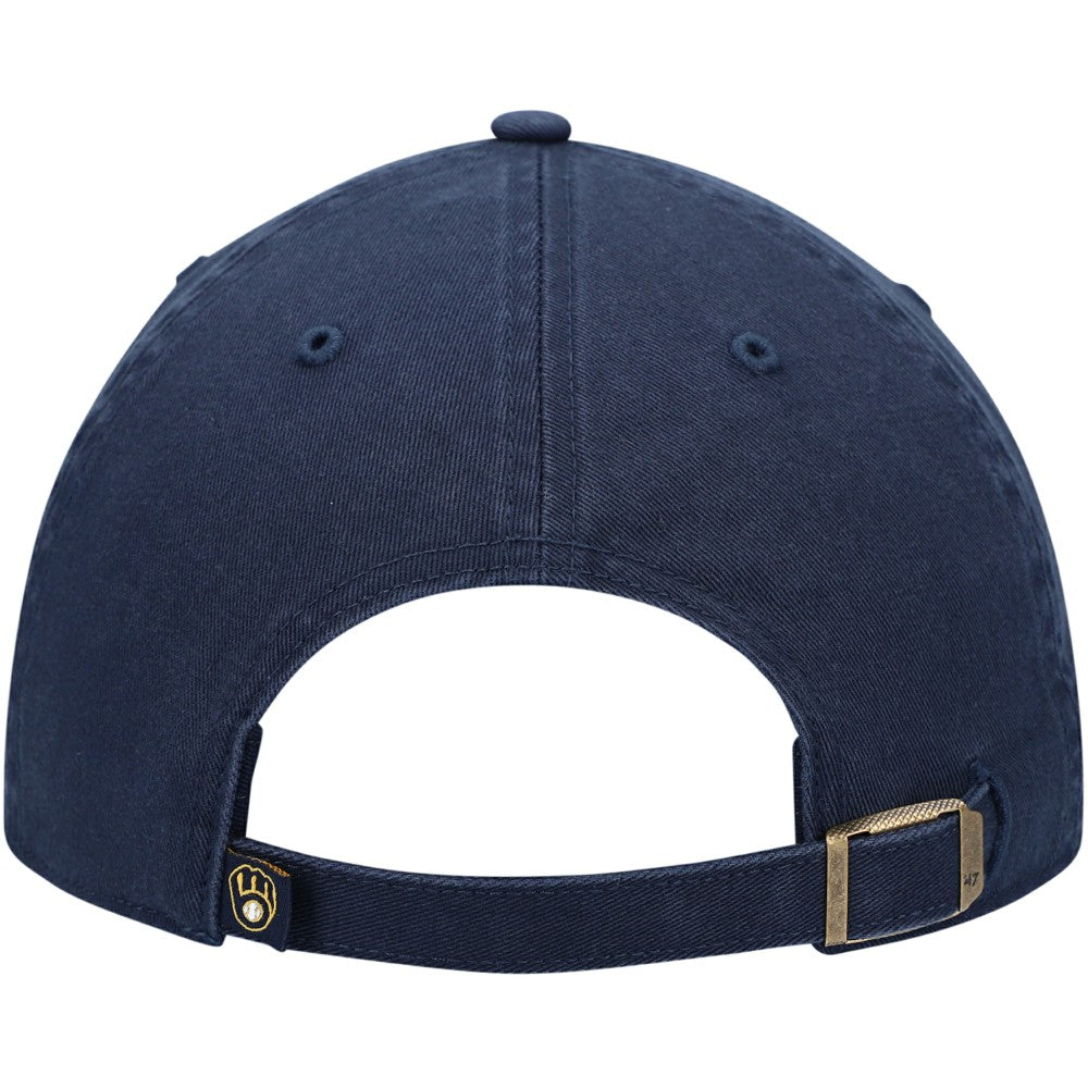 Milwaukee Brewers Clean Up Adjustable Hat - Navy | 47 brand