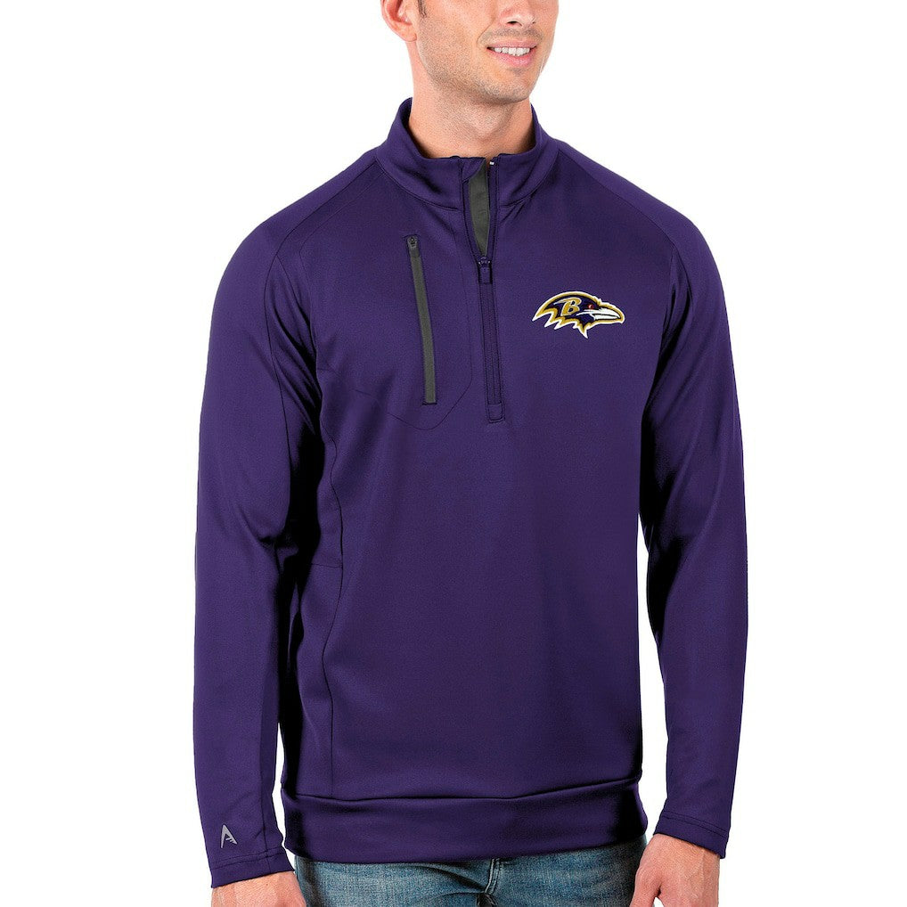 Baltimore Ravens Antigua Generation Quarter-Zip Pullover Jacket - Purple/Charcoal online