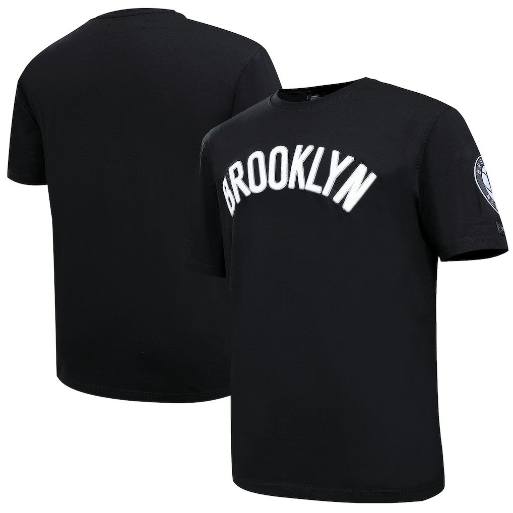 Brooklyn Nets Pro Standard Chenille T-Shirt - Black sale