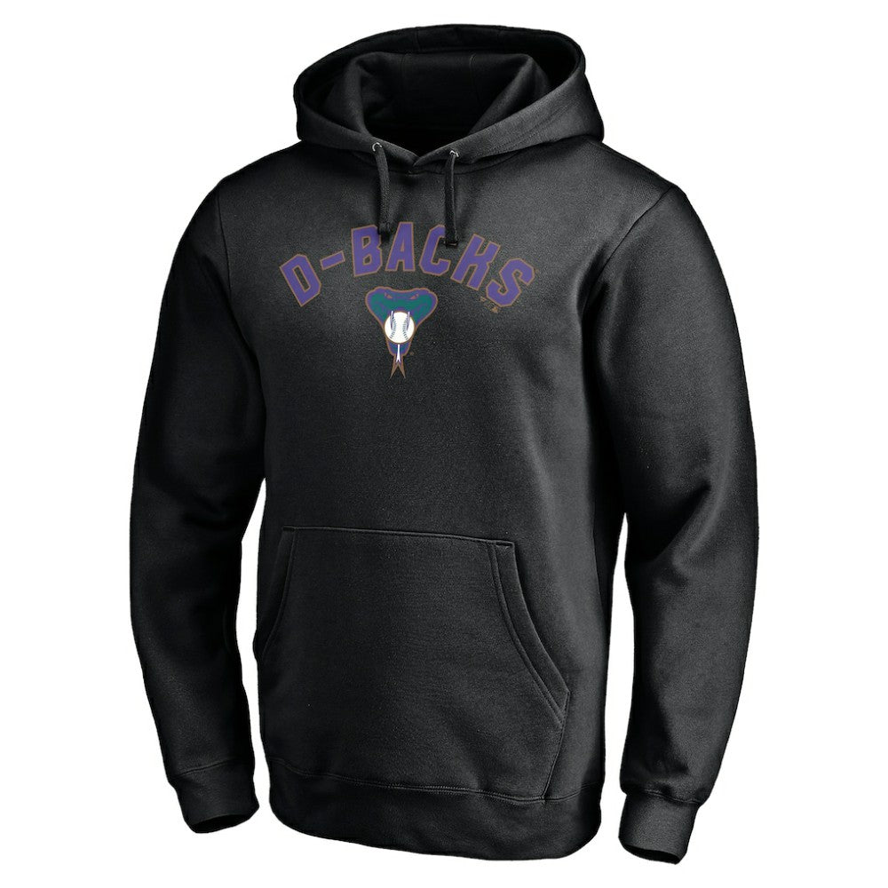 Arizona Diamondbacks Cooperstown Winning Streak Personalized Name & Number Pullover Hoodie - Black