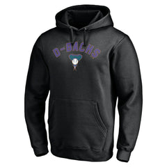 Arizona Diamondbacks Cooperstown Winning Streak Personalized Name & Number Pullover Hoodie - Black