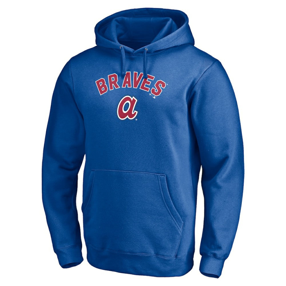 Atlanta Braves Cooperstown Winning Streak Personalized Name & Number Pullover Hoodie - Royal