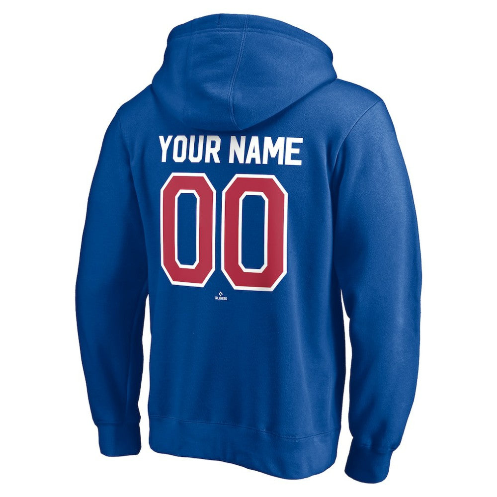 Chicago Cubs Cooperstown Winning Streak Personalized Name & Number Pullover Hoodie - Royal