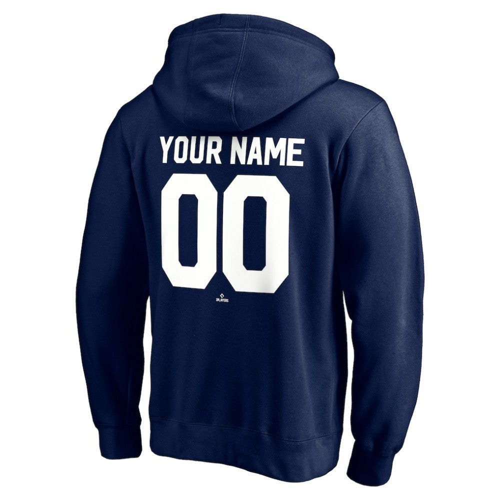 New York Yankees Cooperstown Winning Streak Personalized Name & Number Pullover Hoodie - Navy
