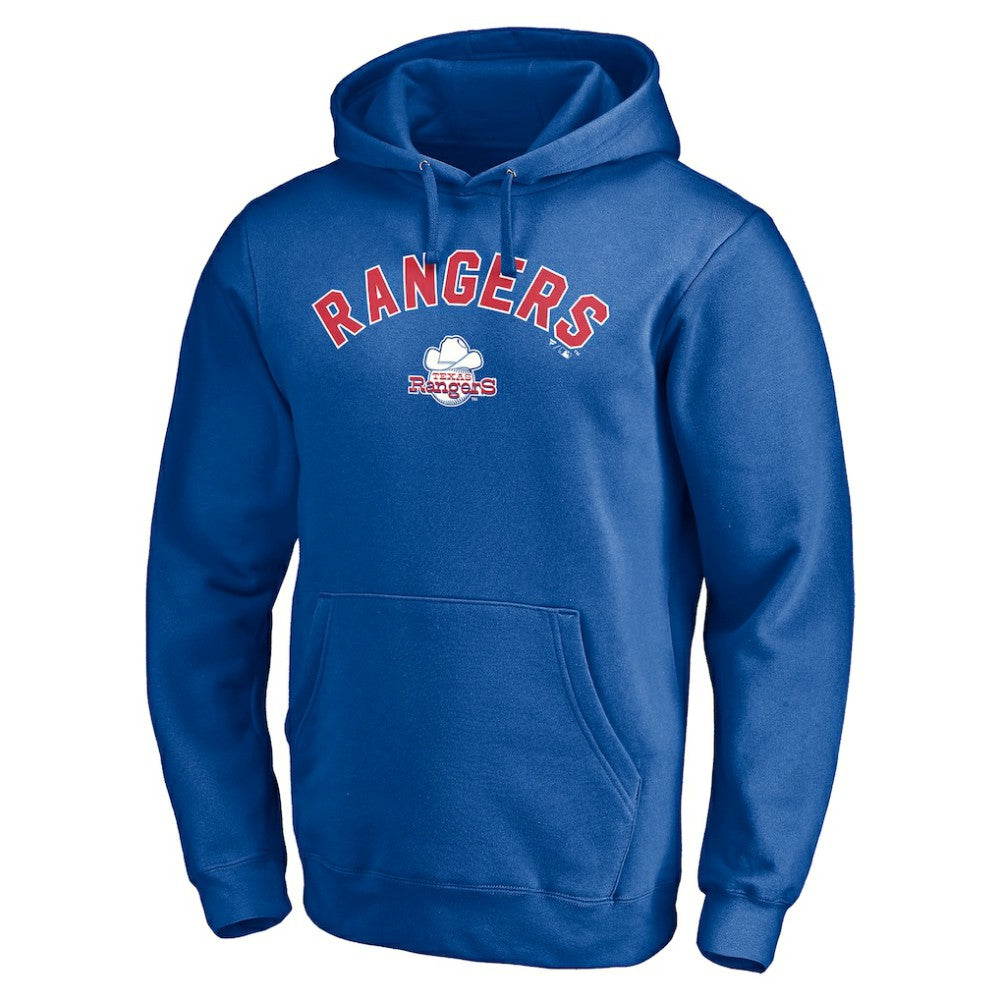 Texas Rangers Cooperstown Winning Streak Personalized Name & Number Pullover Hoodie - Royal