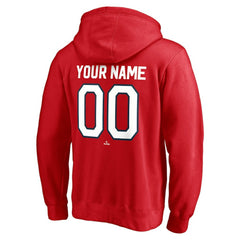 Washington Nationals Cooperstown Winning Streak Personalized Name & Number Pullover Hoodie - Red