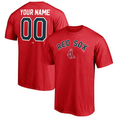 Boston Red Sox Cooperstown Winning Streak Personalized Name & Number T-Shirt - Red