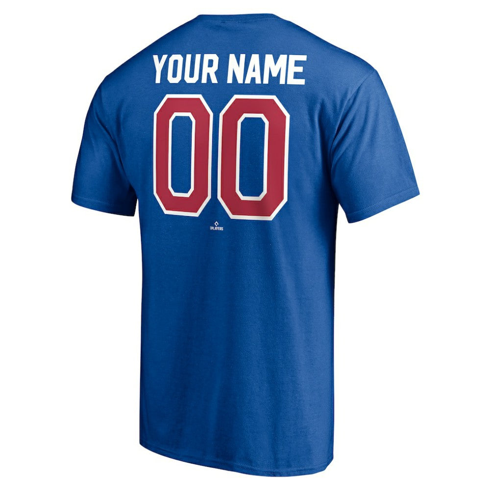 Chicago Cubs Cooperstown Winning Streak Personalized Name & Number T-Shirt - Royal