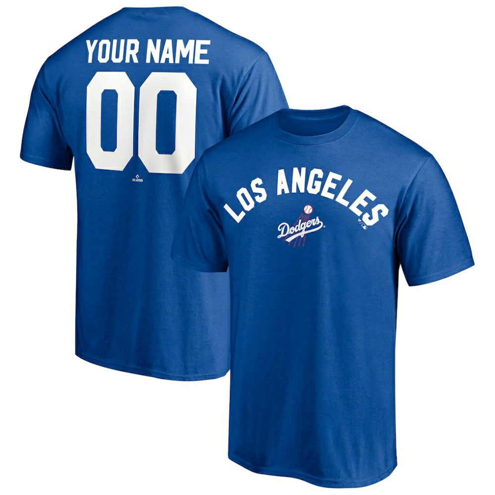 Los Angeles Dodgers Cooperstown Winning Streak Personalized Name & Number T-Shirt - Royal