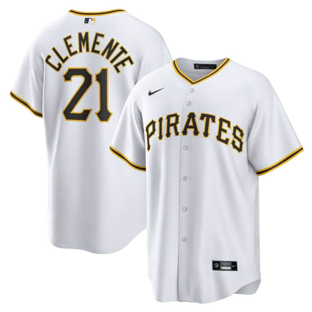 Roberto Clemente Pittsburgh Pirates Home Replica Player Name Jersey - White | Nike