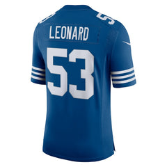 Men's Darius Leonard Royal Indianapolis Colts Alternate Vapor Limited Jersey | Nike outlet