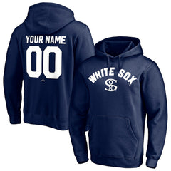 Chicago White Sox Cooperstown Winning Streak Alternate Personalized Name & Number Pullover Hoodie - Navy