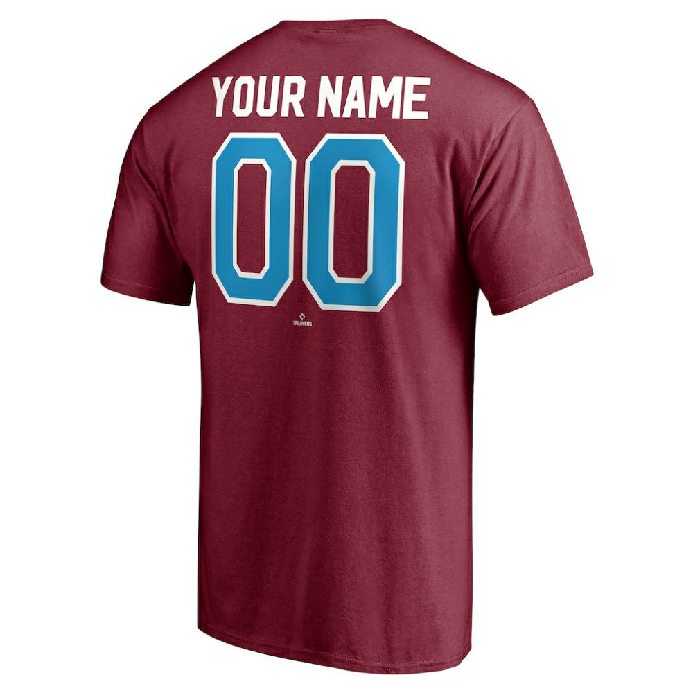 Philadelphia Phillies Cooperstown Winning Streak Alternate Personalized Name & Number T-Shirt - Burgundy