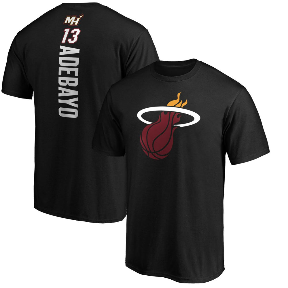 Bam Adebayo Miami Heat Playmaker Name & Number T-Shirt - Black for sale