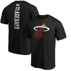 Bam Adebayo Miami Heat Playmaker Name & Number T-Shirt - Black for sale
