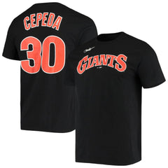 Orlando Cepeda San Francisco Giants Name & Number T-Shirt - Black | Nike