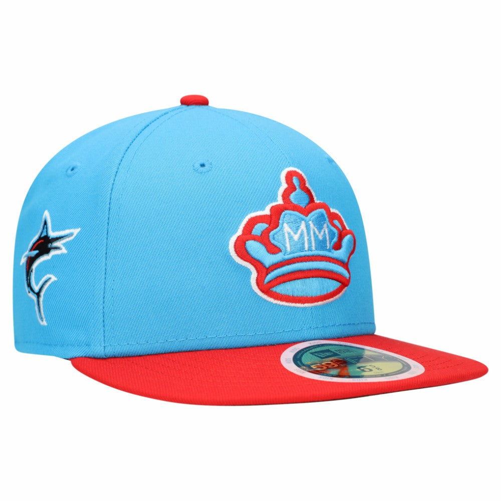 Miami Marlins Youth 2021 City Connect 59FIFTY Fitted Hat - Blue | New Era