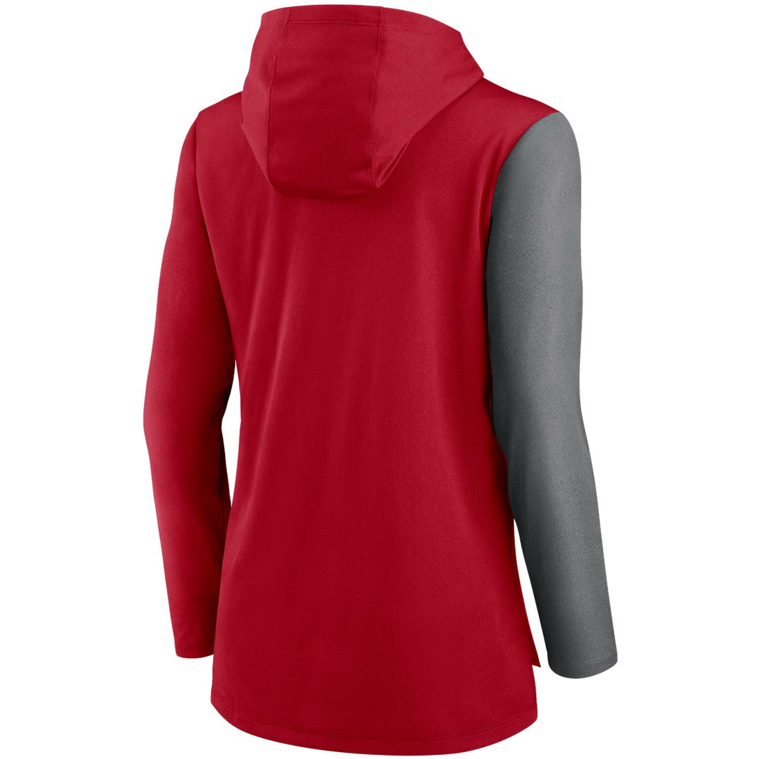 Tampa Bay Buccaneers Women's Chevron Hoodie Performance Long Sleeve T-Shirt - Red/Heathered Charcoal | Nike outlet