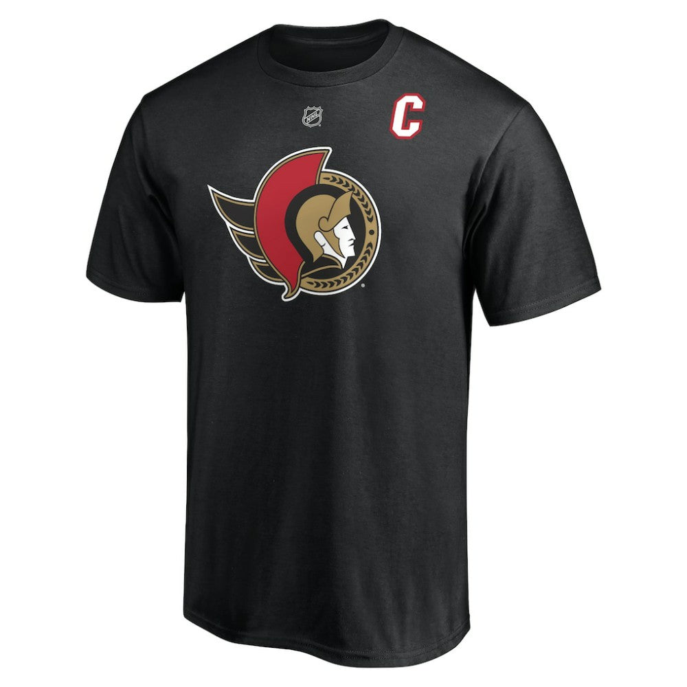 Brady Tkachuk Ottawa Senators Fanatics Authentic Stack Name & Number T-Shirt Black