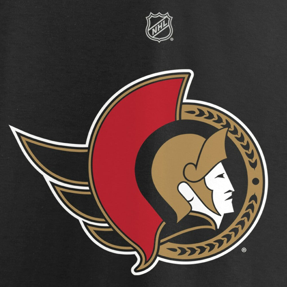 Brady Tkachuk Ottawa Senators Fanatics Authentic Stack Name & Number T-Shirt Black