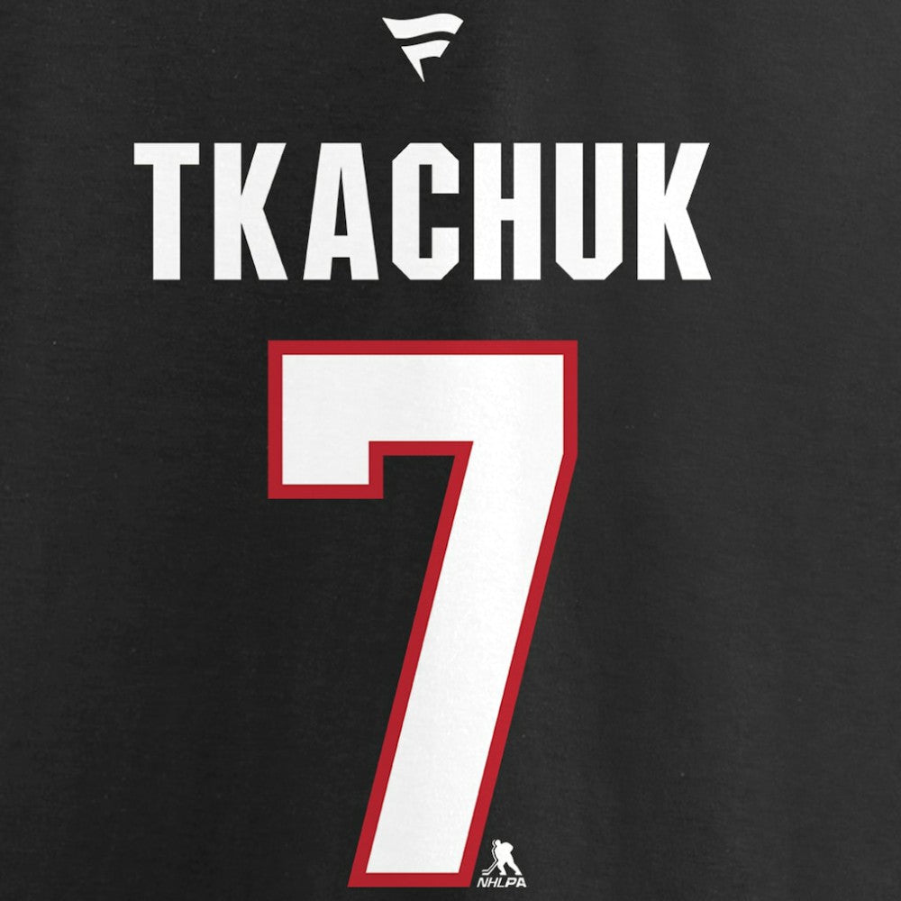 Brady Tkachuk Ottawa Senators Fanatics Women's Authentic Stack Name & Number V-Neck T-Shirt Black