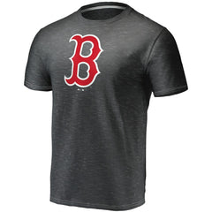 Boston Red Sox Official Logo Space Dye T-Shirt - Charcoal
