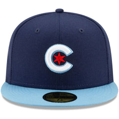 Chicago Cubs 2021 City Connect 59FIFTY Fitted Hat - Navy/Light Blue | New Era