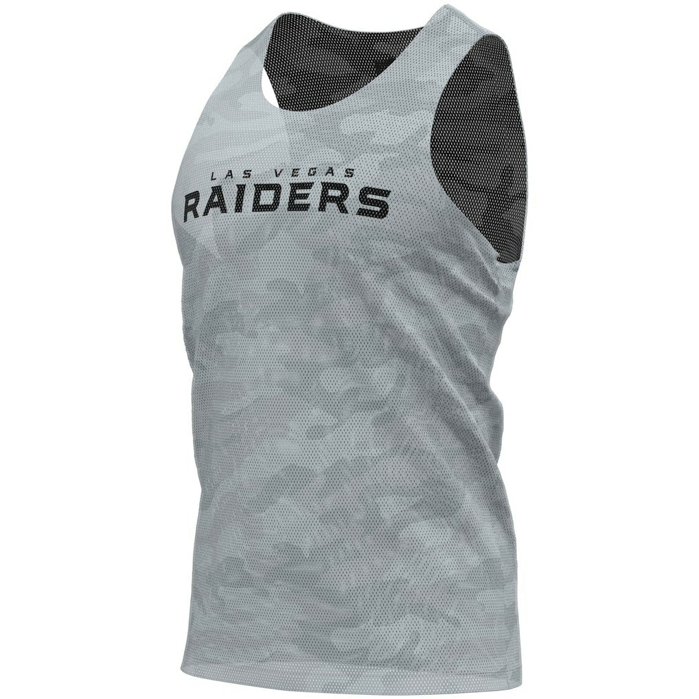 Las Vegas Raiders FOCO Reversible Mesh Tank Top - Black/Gray cheap