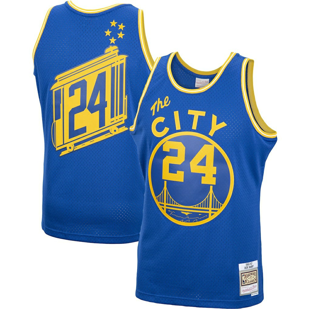 Rick Barry Golden State Warriors 1966/67 Hardwood Classics Swingman Jersey sale - Royal | Mitchell & Ness shop